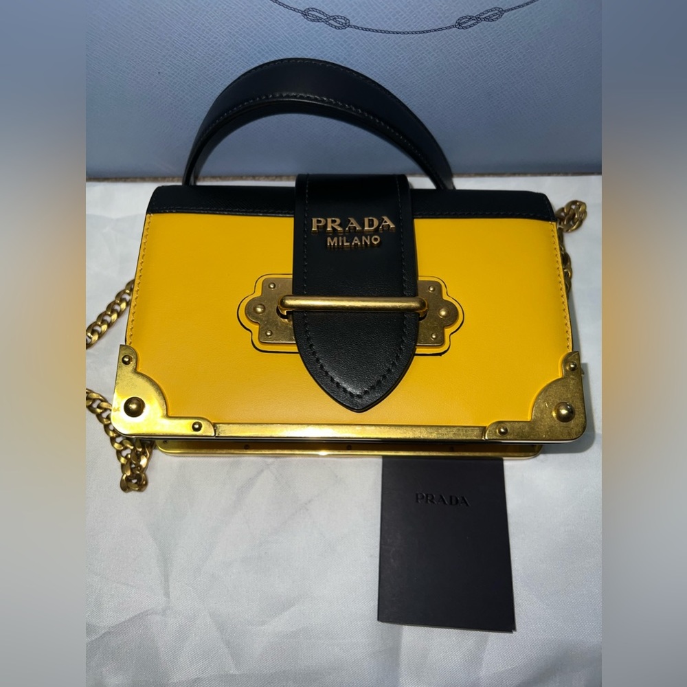 Prada Cahier leather crossbody bag